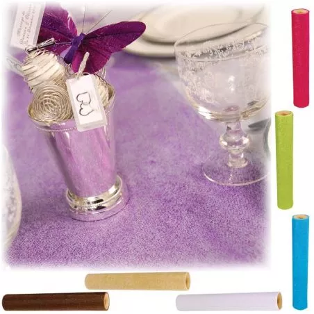 Chemin de table tulle Pailletté Chemin de table tulle Pailletté