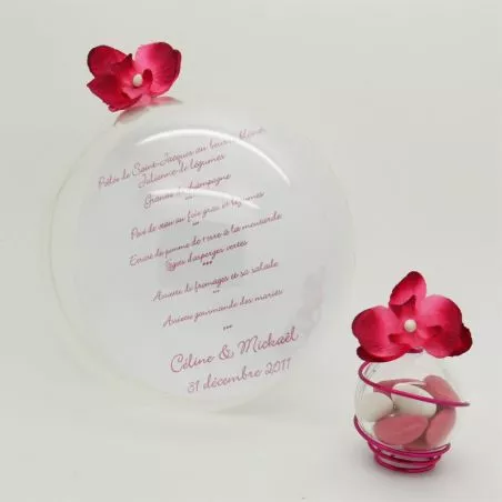 Boule porte menu diam16cm Boule porte menu diam16cm