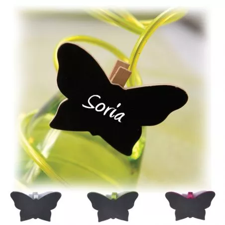 Papillon Ardoise sur pince X6 Papillon Ardoise sur pince X6