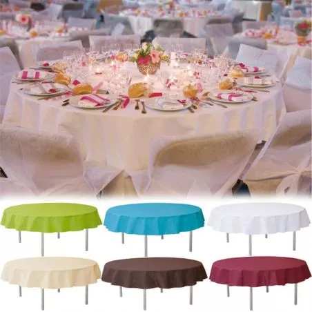 Nappe de table rond non tissé 240cm Nappe de table rond non tissé 240cm