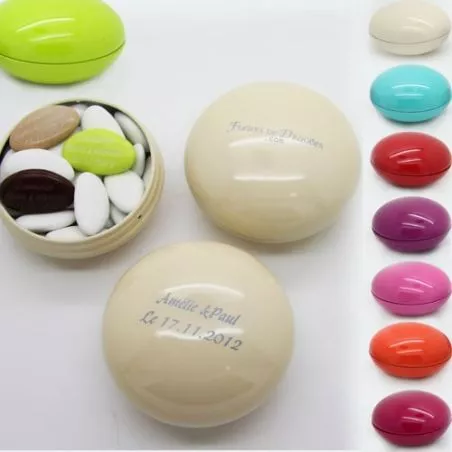 Boite dragées Smarties personnalisée X10 Boite dragées Smarties personnalisée X10