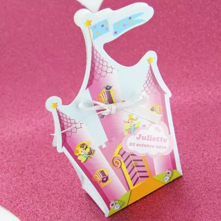 Boîte dragée chateau princesse X10 Boîte dragée chateau princesse X10