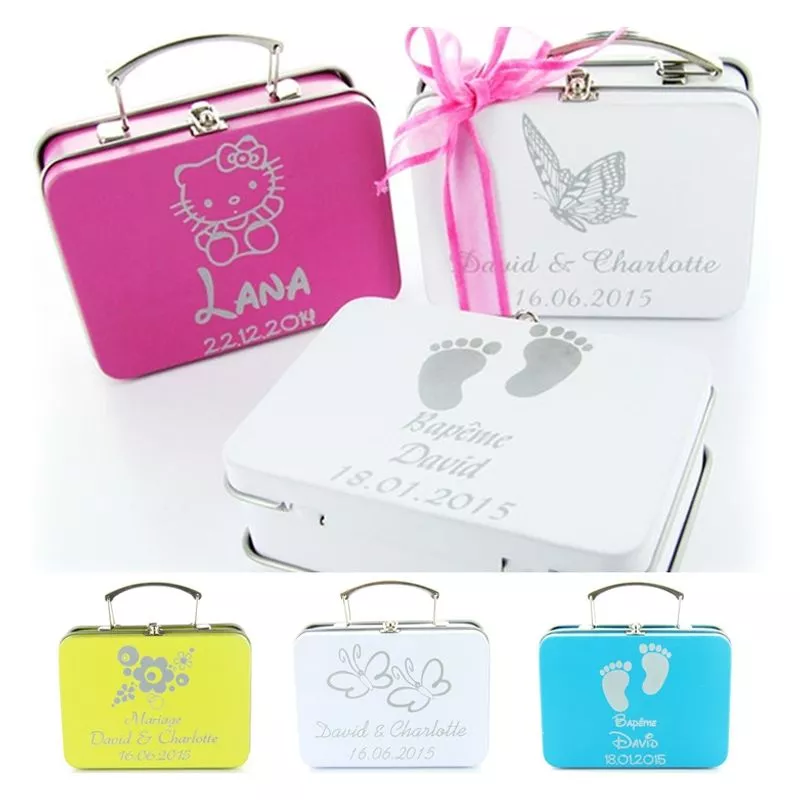 Valise dragées personnalisée Valise dragées personnalisée