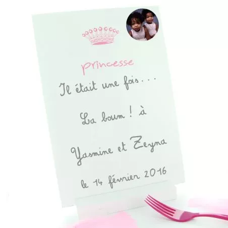 Grand Menu Princesse 30 x 20cm Grand Menu Princesse 30 x 20cm