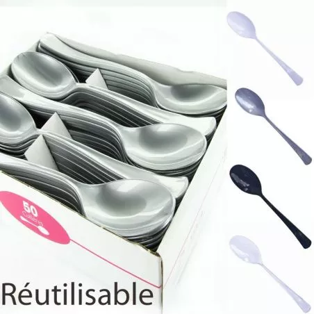 Cuillère plastique jetable X50