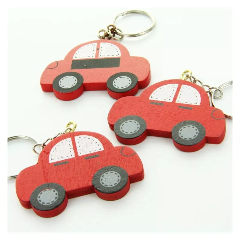 3 Voiture porte clés - Bois 3 Voiture porte clés - Bois