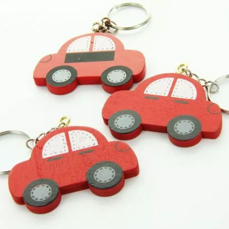 3 Voiture porte clés - Bois 3 Voiture porte clés - Bois