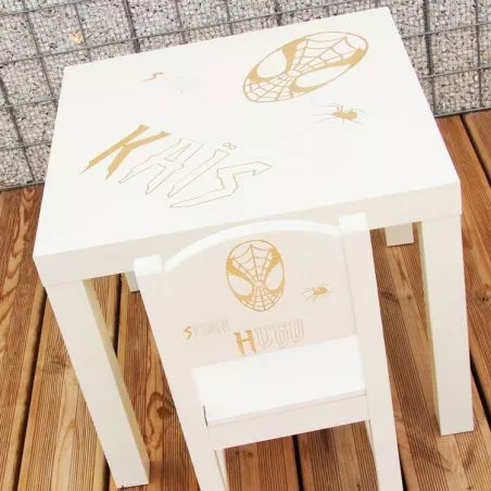 Table personnalisée enfant - Spider man Table personnalisée enfant - Spider man