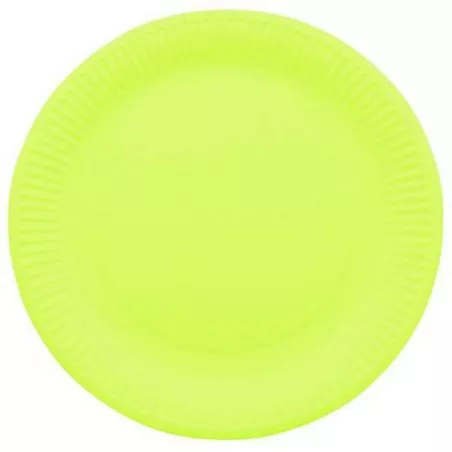 Assiette jetable Ø23cm Ronde (lot 10) - Vert Assiette jetable Ø23cm Ronde (lot 10) - Vert