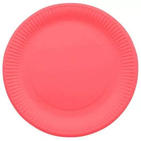 Assiette jetable Ø23cm Ronde (lot 10) - Rouge Assiette jetable Ø23cm Ronde (lot 10) - Rouge