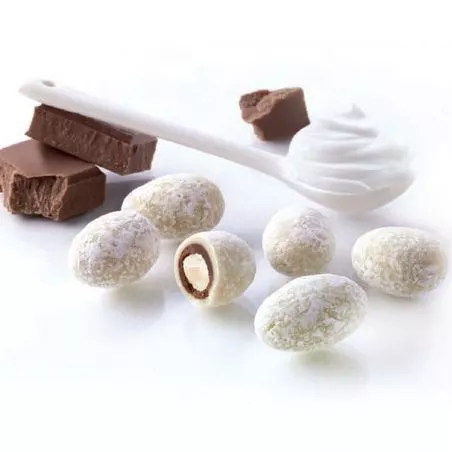 Dragées amande chocolat et crème fouettée Dragées amande chocolat et crème fouettée