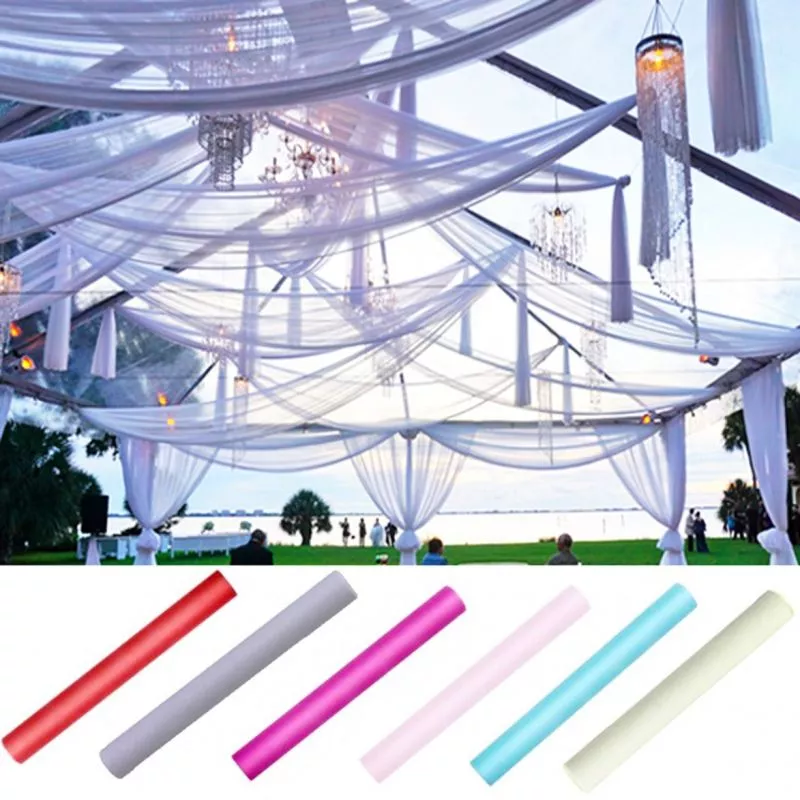 Tenture salle mariage en Tulle 25m x 80cm Tenture salle mariage en Tulle 25m x 80cm