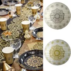 Lampion décoration Oriental Ø 30cm (lot de 2)