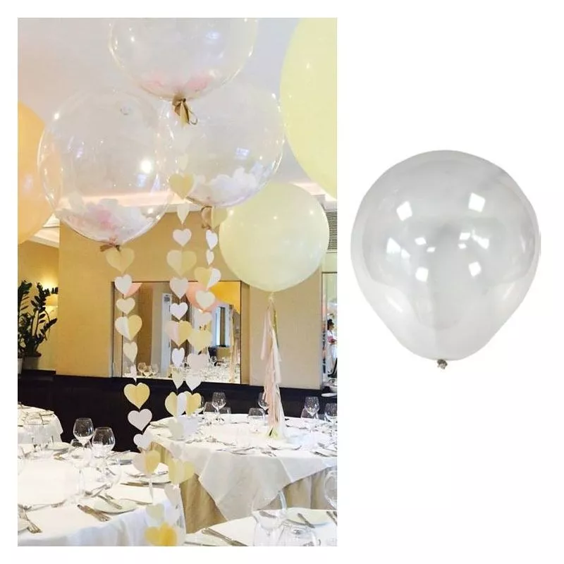 Ballon transparent géant mariage à confettis Ballon transparent géant mariage à confettis
