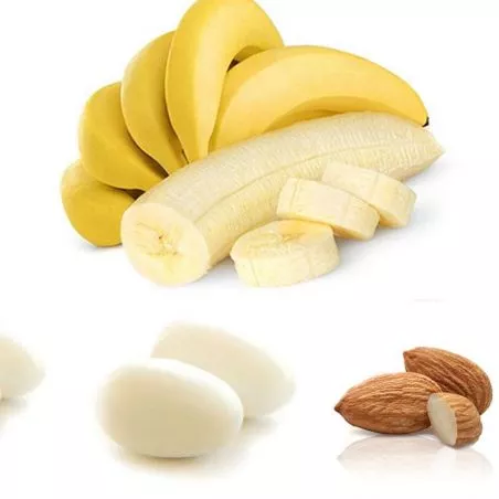 Dragées coeur d'amande Banane Dragées coeur d'amande Banane