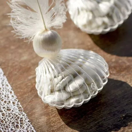 3 Coquillages boite dragées 3 Coquillages boite dragées
