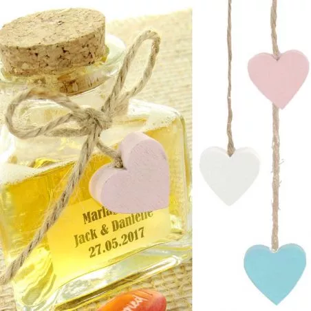 Ruban corde jute Coeur Ruban corde jute Coeur