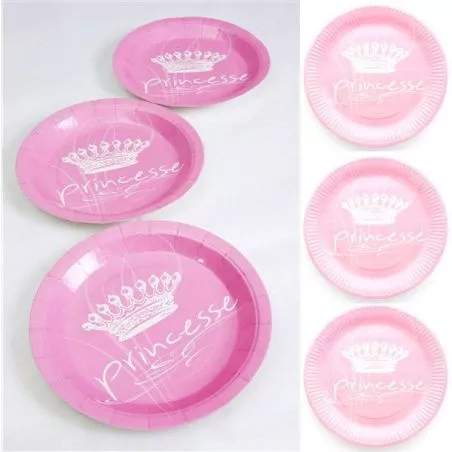 Assiette jetable Princesse X6 Assiette jetable Princesse X6