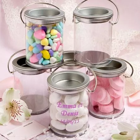 Pot peinture dragées transparent Pot peinture dragées transparent