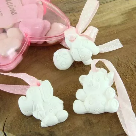 Ruban à sujet animaux - Rose (lot de 24) Ruban à sujet animaux - Rose (lot de 24)