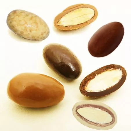 Dragées chocolat Coeur d'amande Assorti Dragées chocolat Coeur d'amande Assorti