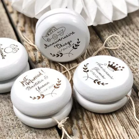 Yoyo bois personnalisé - Cadeau d'invité Yoyo bois personnalisé - Cadeau d'invité