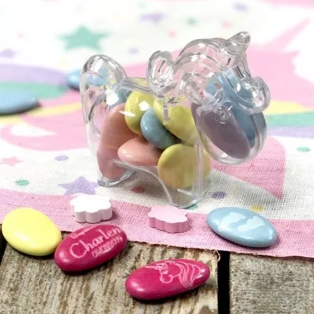 Contenant dragées petite Licorne (lot de 3) Contenant dragées petite Licorne (lot de 3)