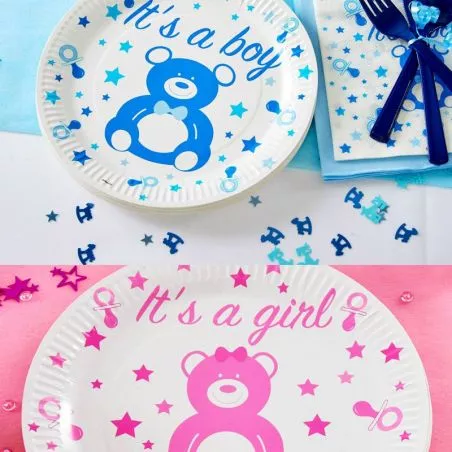 Assiette jetable BABY SHOWER lot de 10