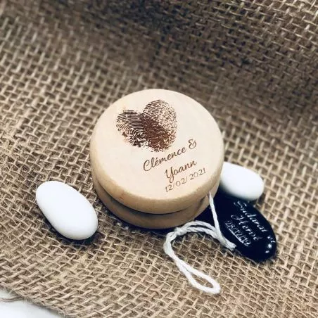 Yoyo personnalisé Mariage coeur empreinte