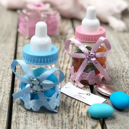 12 Biberons Dragées naissance décore Ourson 12 Biberons Dragées naissance décore Ourson