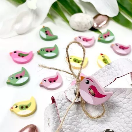 24 oiseaux en bois décoratifs 24 oiseaux en bois décoratifs