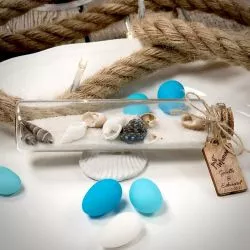 Bouteille à la mer sujet dragées
