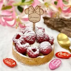 Étiquette Pic à gâteau personnalisée - Minnie