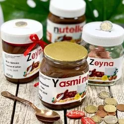 Pot NUTELLA® personnalisée tirelire 400gr