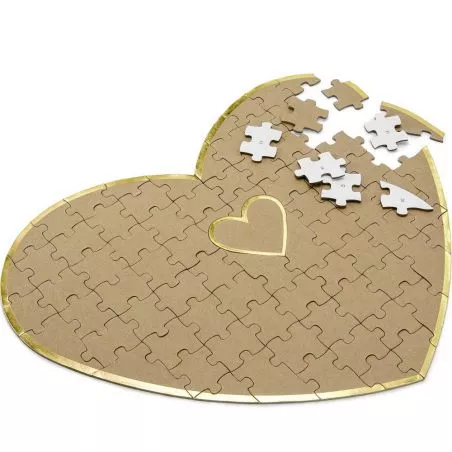 Livre d'or Puzzle forme coeur Livre d'or Puzzle forme coeur
