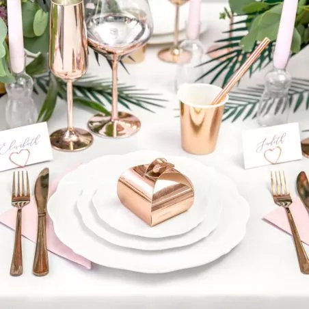 10 Ballotins dragées rose gold 10 Ballotins dragées rose gold