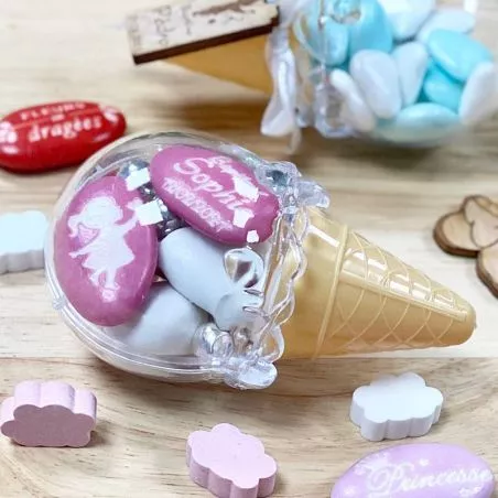 Cornet de glace dragées Cornet de glace dragées