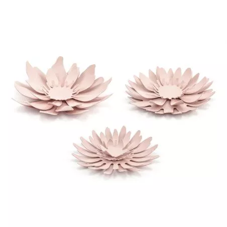 Fleurs décoratives en papier rose poudré Fleurs décoratives en papier rose poudré