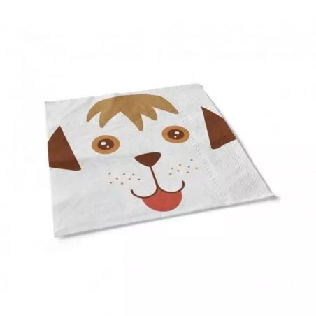 serviette anniversaire Chien (lot de 20) serviette anniversaire Chien (lot de 20)