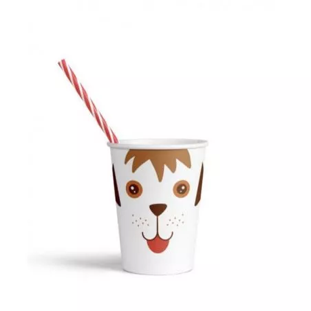 Gobelets chien 6 pièces