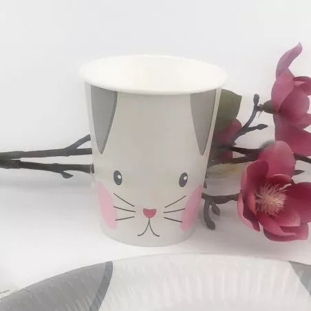 gobelet jetable Chat (lot de 6)