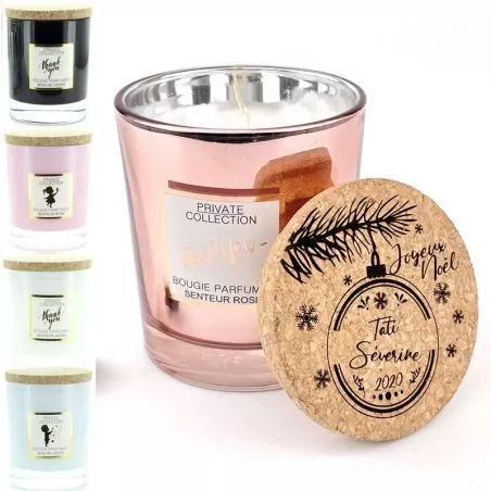 Cadeau bougie personnalisée Parfumée Noël - M Cadeau bougie personnalisée Parfumée Noël - M