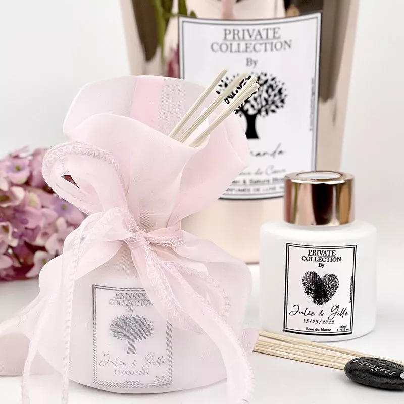 Diffuseur parfum personnalisé batonnet (6psc) 50ml - Blanc