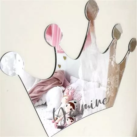 Miroir acrylique Couronne - Personnalisé Miroir acrylique Couronne - Personnalisé