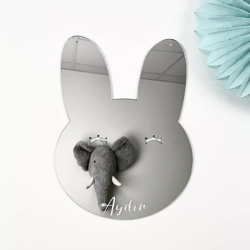 Miroir lapin acrylique - Personnalisé Miroir lapin acrylique - Personnalisé