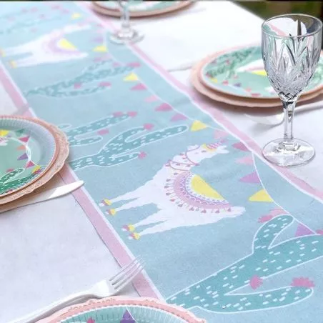Chemin table Lama en Coton Chemin table Lama en Coton