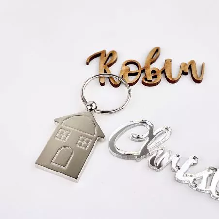 Sujet dragées porte clés maison Sujet dragées porte clés maison