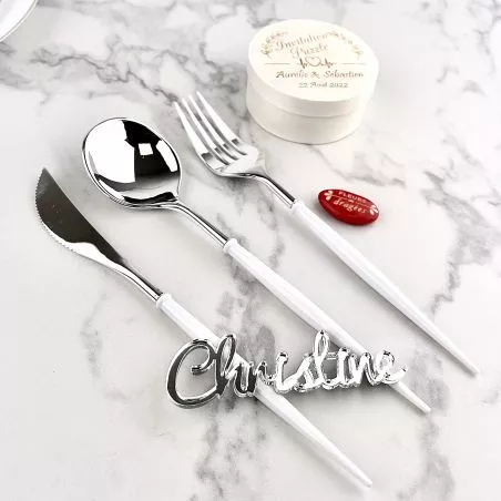 Ménagère Gourmet réutilisables 24 pièces - Argenté Ménagère Gourmet réutilisables 24 pièces - Argenté