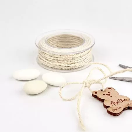 Ficelle corde jute Cream 10m Ficelle corde jute Cream 10m