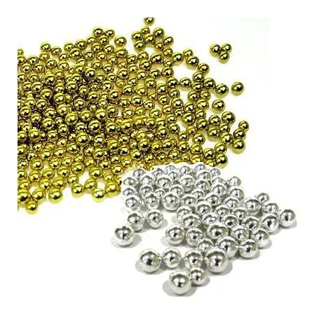 Perlage sucre 100gr Doré ou Argenté Perlage sucre 100gr Doré ou Argenté